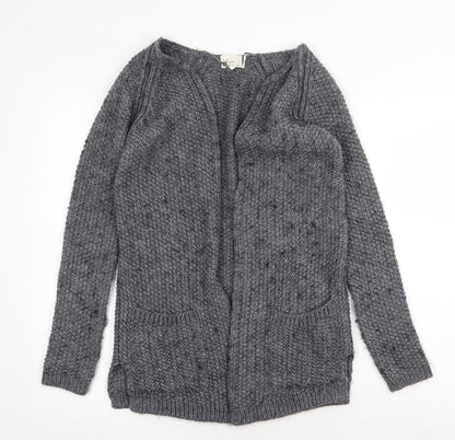 Womens UK Size XS NEXT Grey Cardigan Jumper