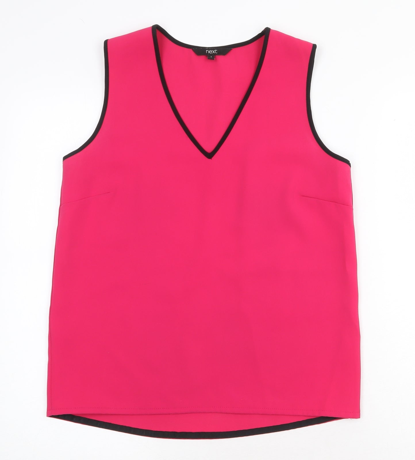 Womens UK Size 8 NEXT Pink Basic Tank