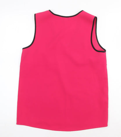 Womens UK Size 8 NEXT Pink Basic Tank