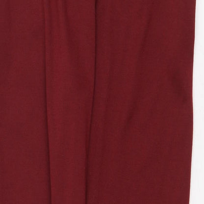 Womens UK Size S Preworn Regular Fit Jogger Red Trousers