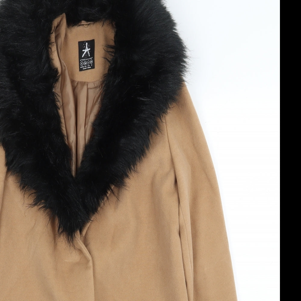 Womens UK Size 8 Atmosphere Beige Overcoat