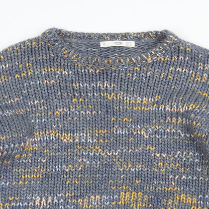 Womens UK Size S MNG Grey Pullover Jumper