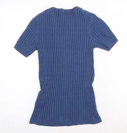 Womens UK Size M Oodji Blue Pullover Jumper