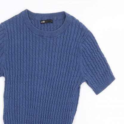 Womens UK Size M Oodji Blue Pullover Jumper