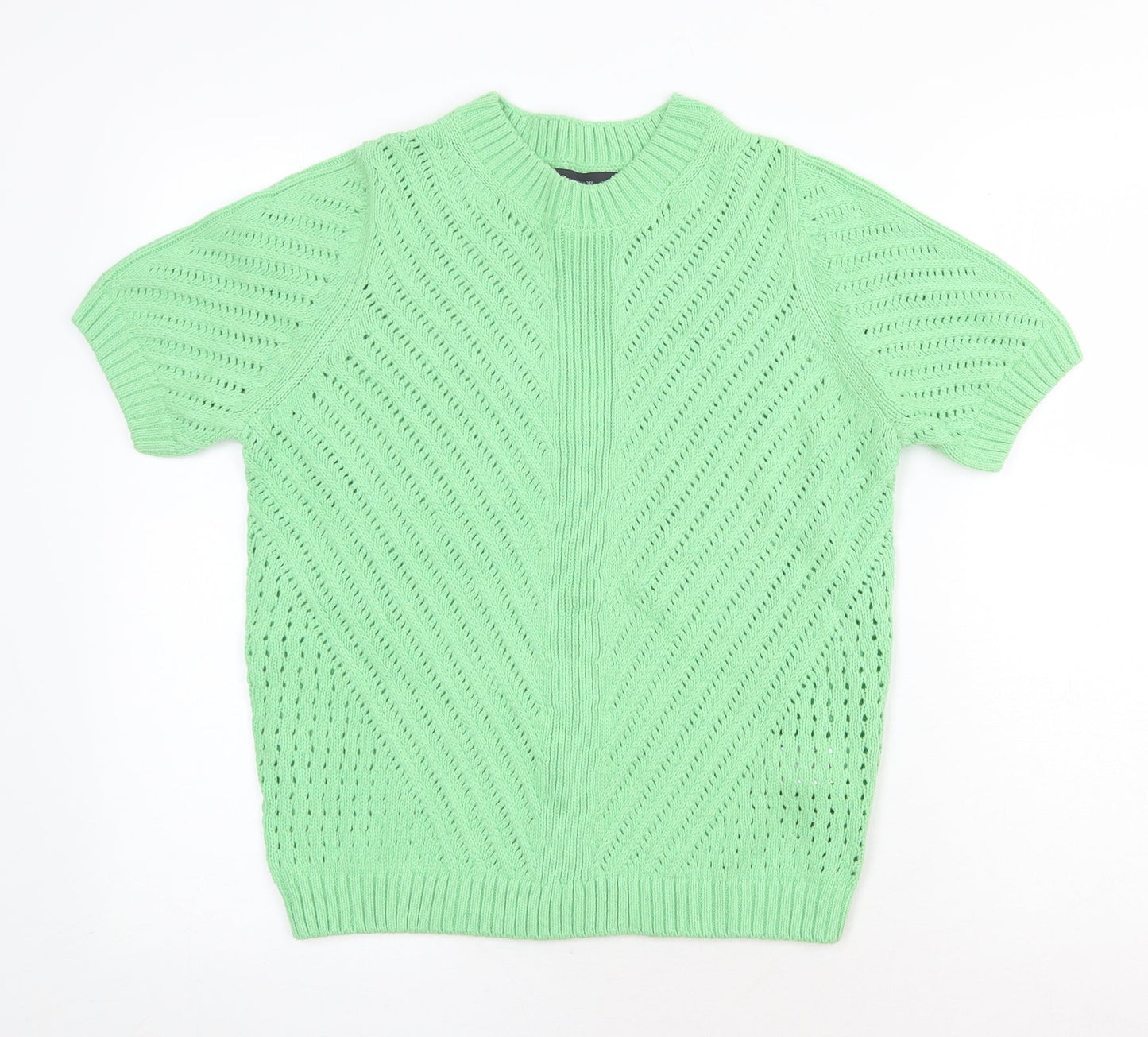 Womens UK Size M Marks and Spencer Green Pullover Jumper