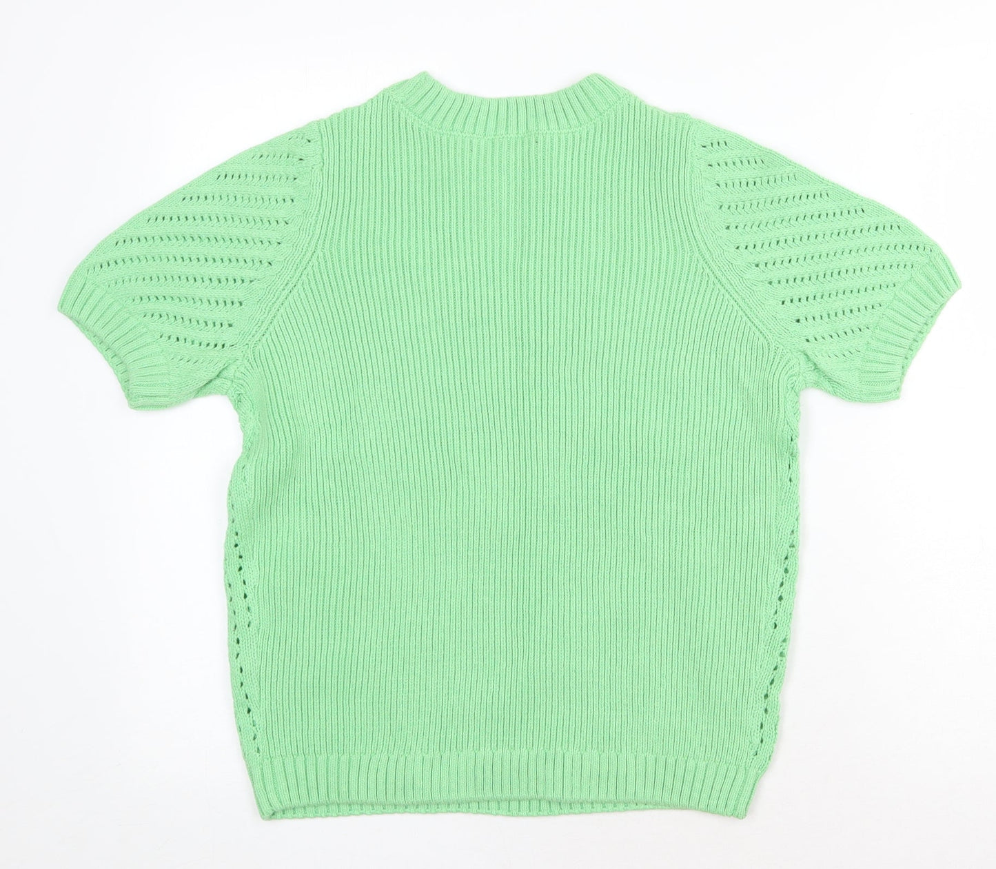 Womens UK Size M Marks and Spencer Green Pullover Jumper