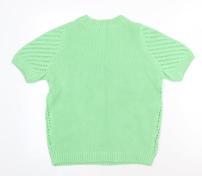 Womens UK Size M Marks and Spencer Green Pullover Jumper