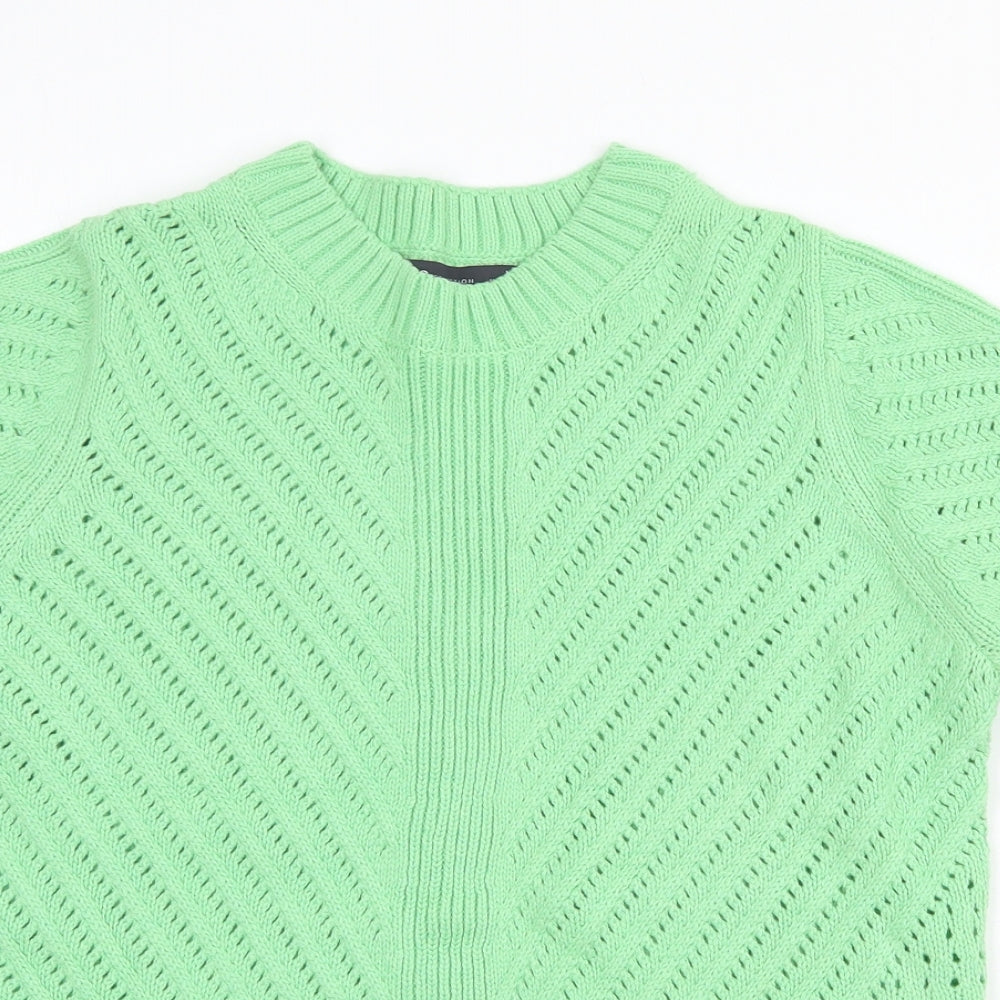 Womens UK Size M Marks and Spencer Green Pullover Jumper
