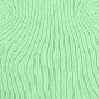 Womens UK Size M Marks and Spencer Green Pullover Jumper