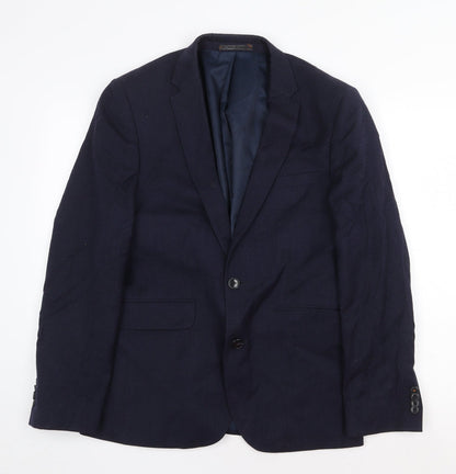 Mens UK Size 38 Burton Regular Blue Suit Jacket