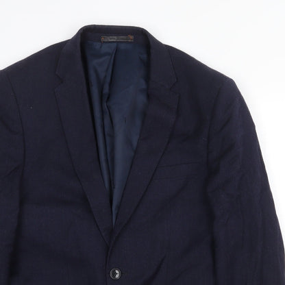 Mens UK Size 38 Burton Regular Blue Suit Jacket
