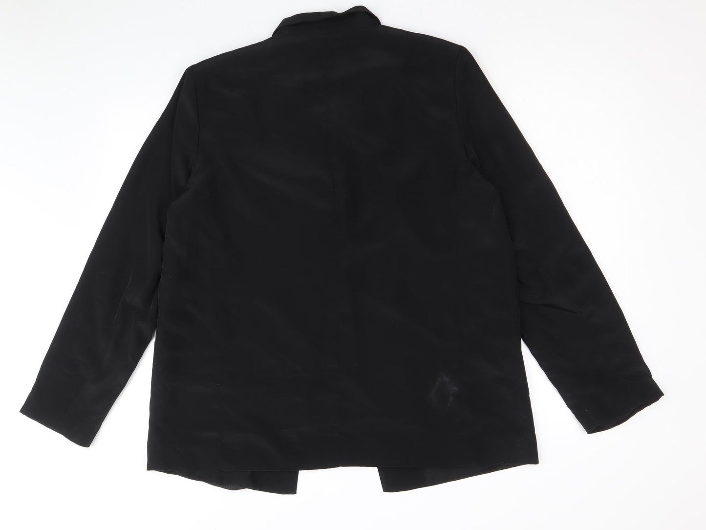 BHS Womens Black Polyester Jacket Blazer Size 14