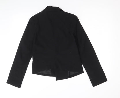 Divided by H&M Womens Black Polyacrylate Fibre Jacket Blazer Size 8