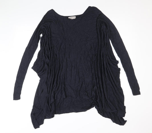 Womens UK Size S Label Lab Blue Cardigan Jumper