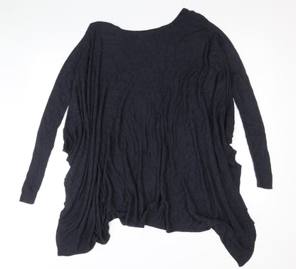Womens UK Size S Label Lab Blue Cardigan Jumper