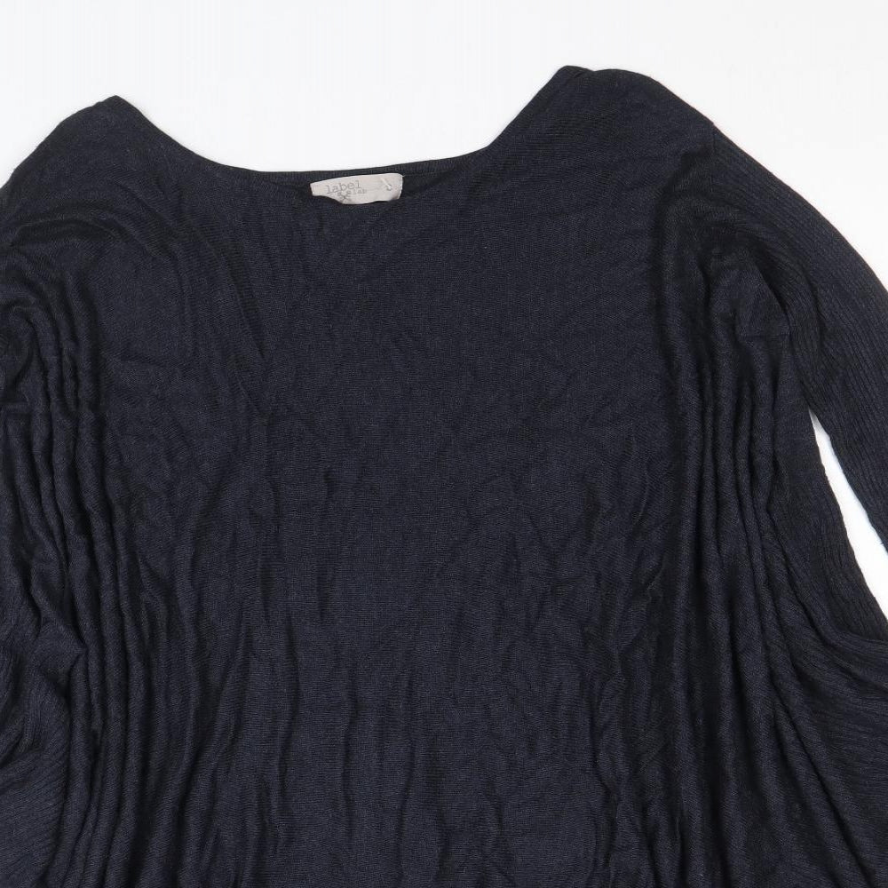 Womens UK Size S Label Lab Blue Cardigan Jumper