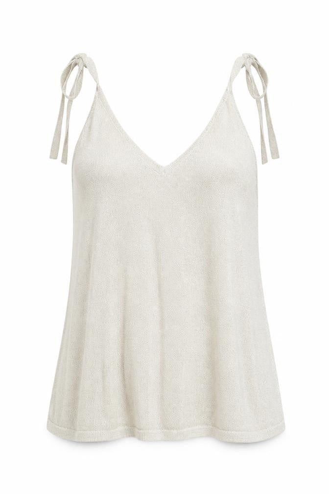 Womens UK Size S Monsoon Gold Basic Tank