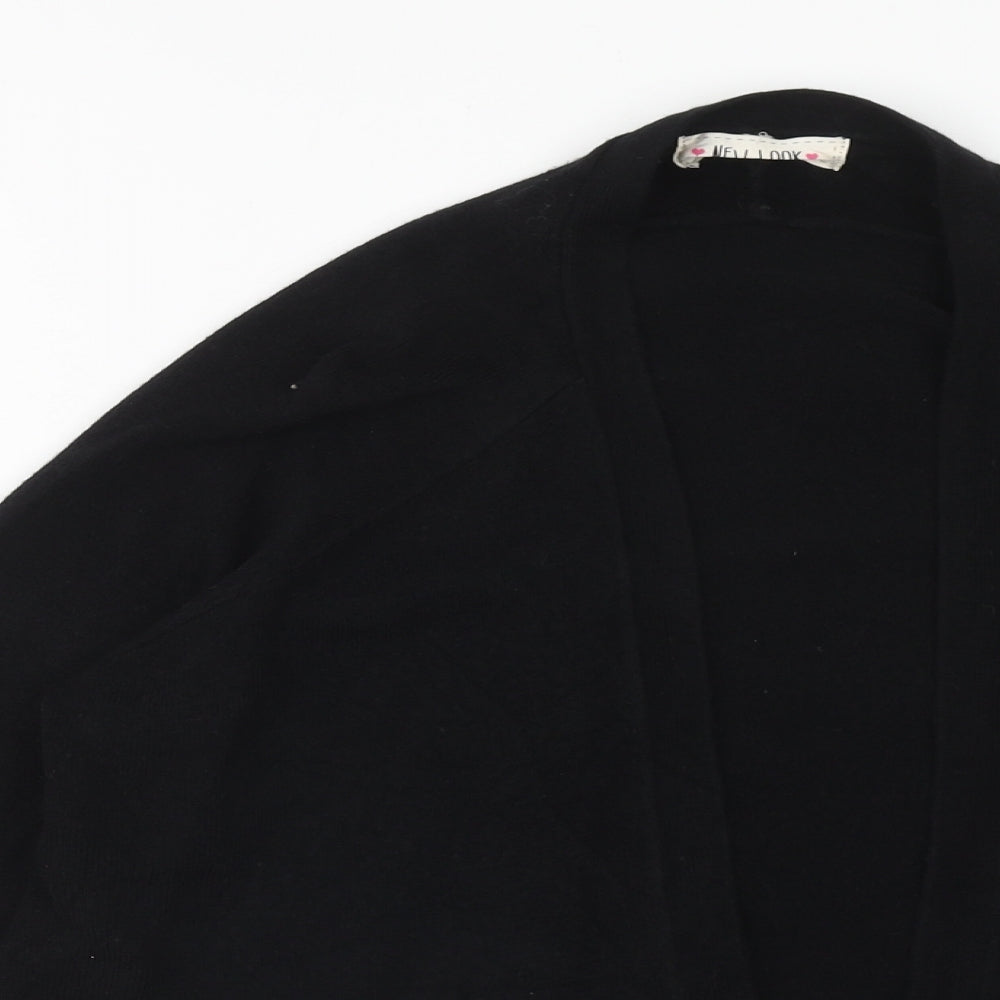 Womens UK Size 8 New Look Black Cardigan Jumper