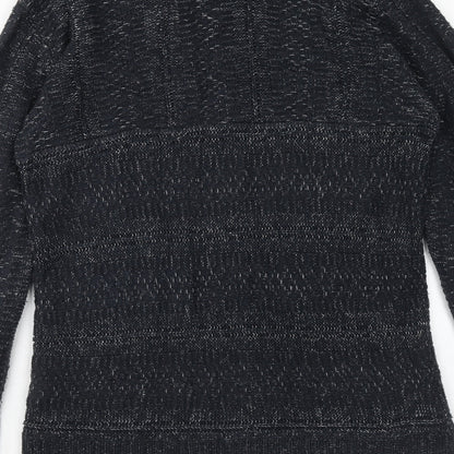 Cedar Wood State Mens Blue Round Neck Acrylic Pullover Jumper Size M Long Sleeve