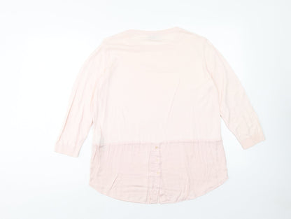 Womens UK Size 12 Marks and Spencer Pink Pullover Jumper