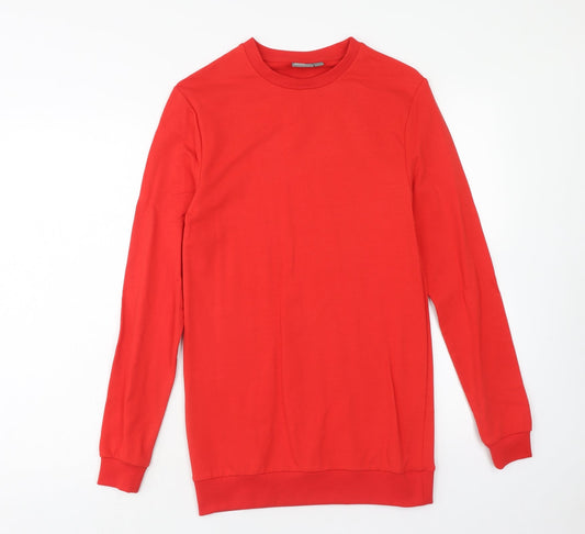 Womens UK Size XS ASOS Red Pullover Sweatshirt