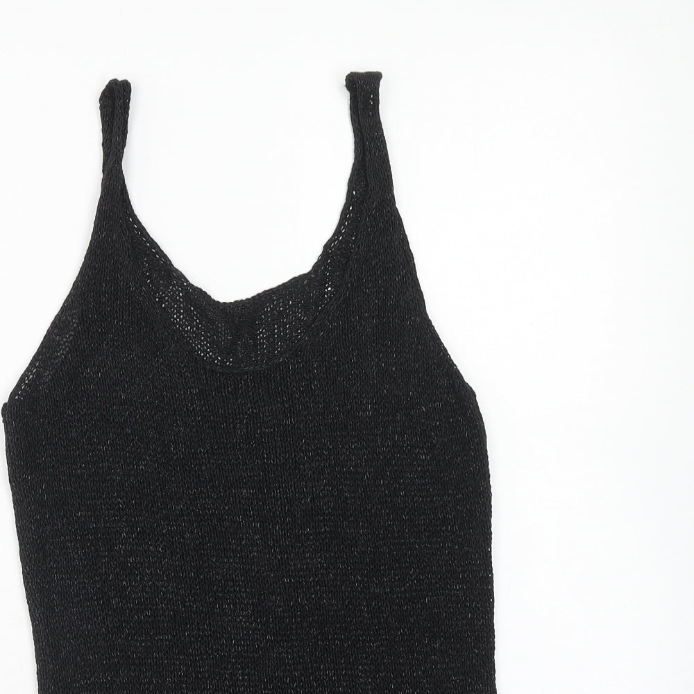 Womens UK Size 8 NEXT Black Basic Tank