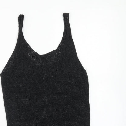 Womens UK Size 8 NEXT Black Basic Tank