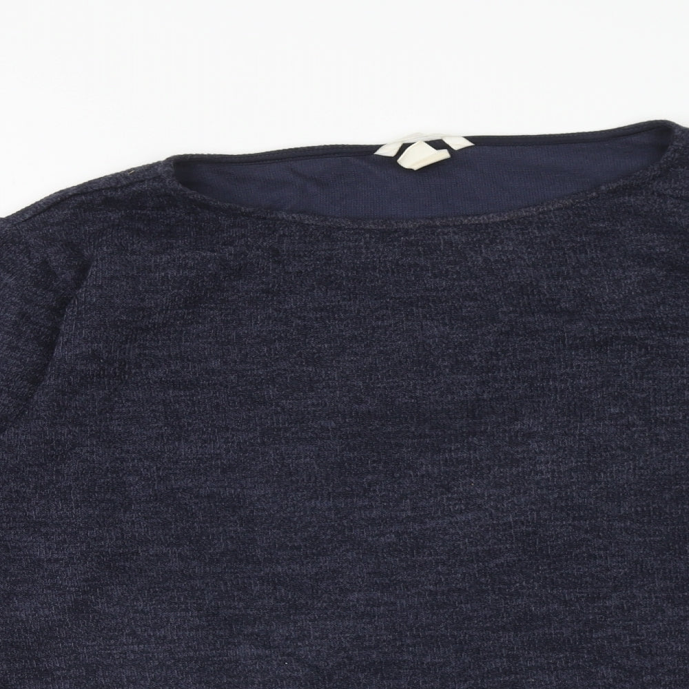 H&M Womens Blue Polyester Pullover Sweatshirt Size M Pullover