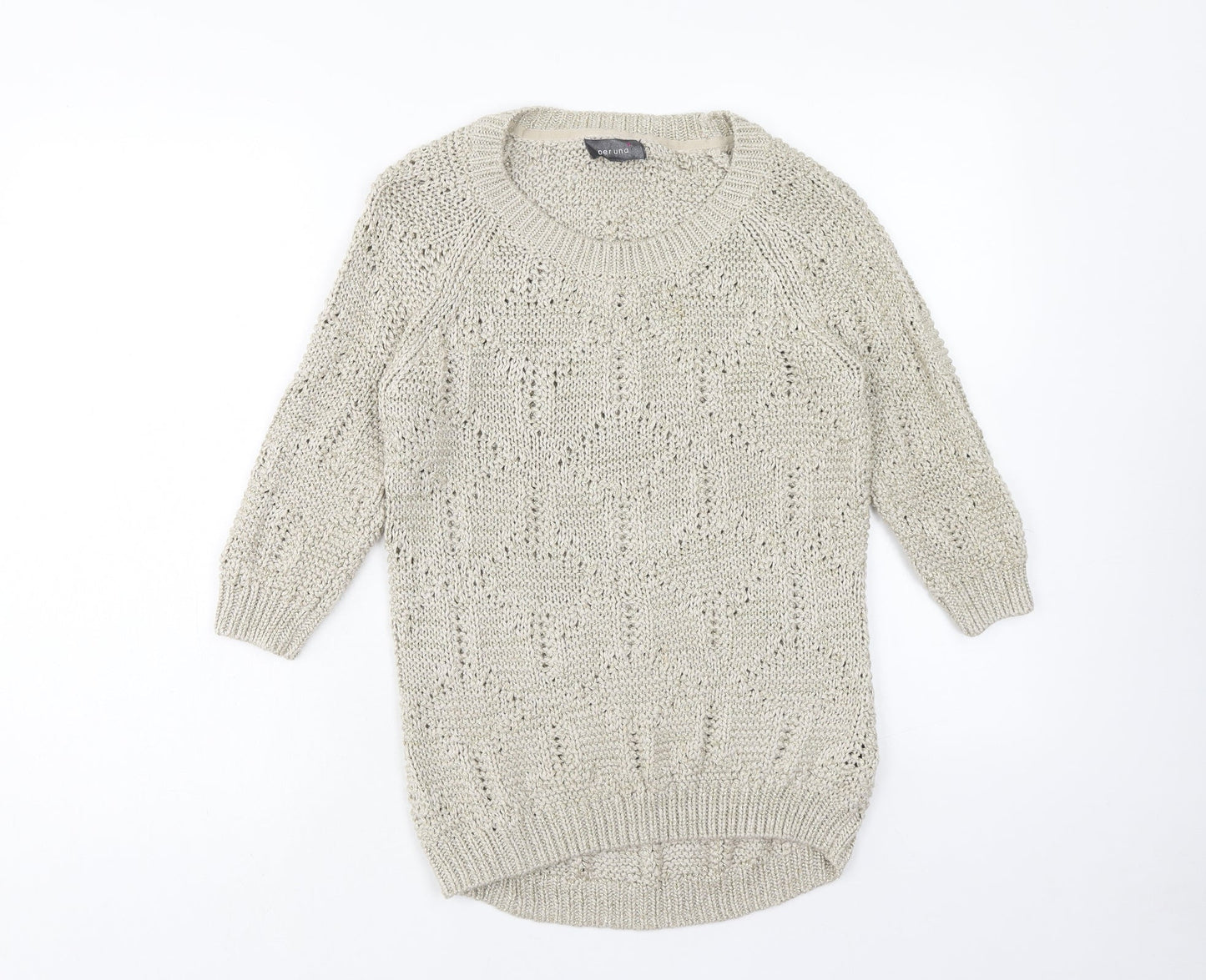 Womens UK Size 10 Marks and Spencer Brown Pullover Jumper
