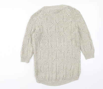 Womens UK Size 10 Marks and Spencer Brown Pullover Jumper