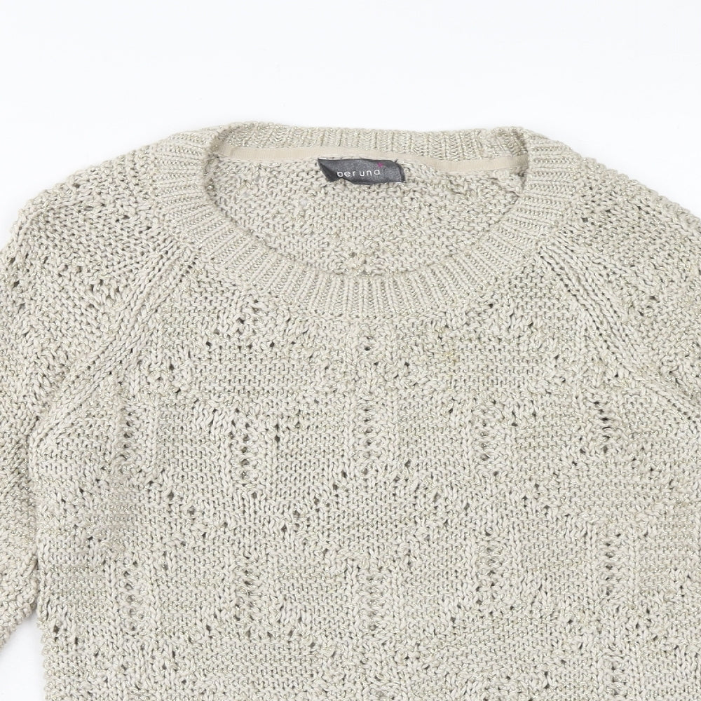 Womens UK Size 10 Marks and Spencer Brown Pullover Jumper
