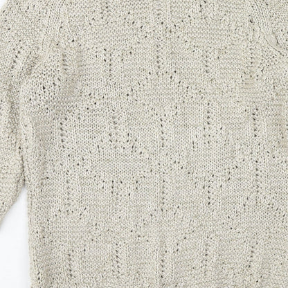 Womens UK Size 10 Marks and Spencer Brown Pullover Jumper