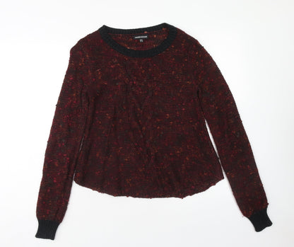 Womens UK Size 10 Warehouse Red Pullover Jumper
