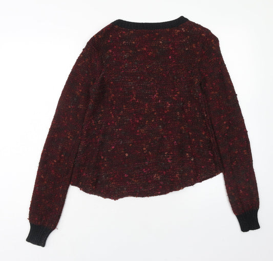 Womens UK Size 10 Warehouse Red Pullover Jumper