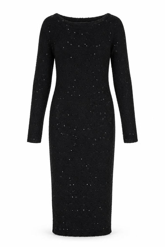 Cameo Rose Womens Black Polyester Bodycon Size 10 Boat Neck Pullover
