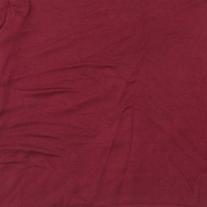 Preworn Womens Purple Round Neck Cotton Pullover Jumper Size 2XL