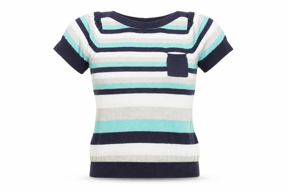 Womens UK Size 10 Dorothy Perkins Multicoloured Basic Blouse