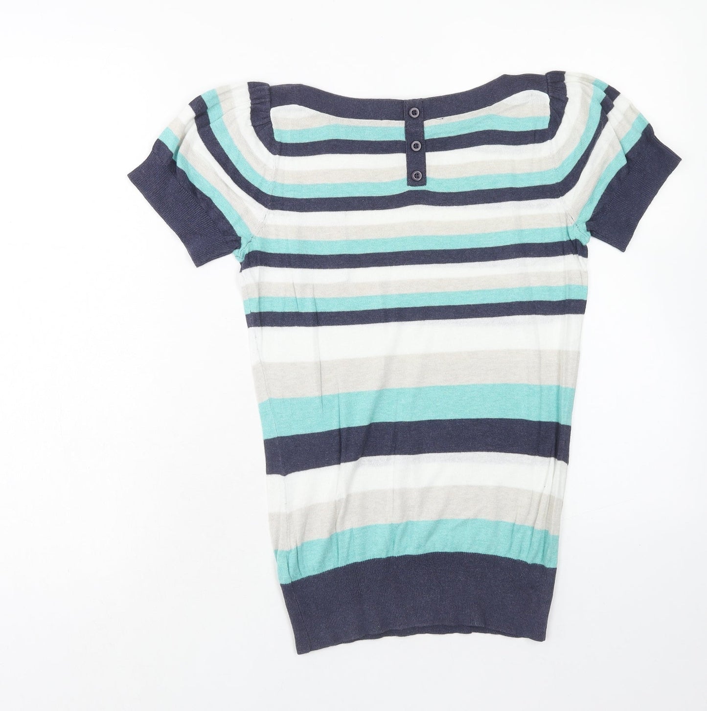 Womens UK Size 10 Dorothy Perkins Multicoloured Basic Blouse