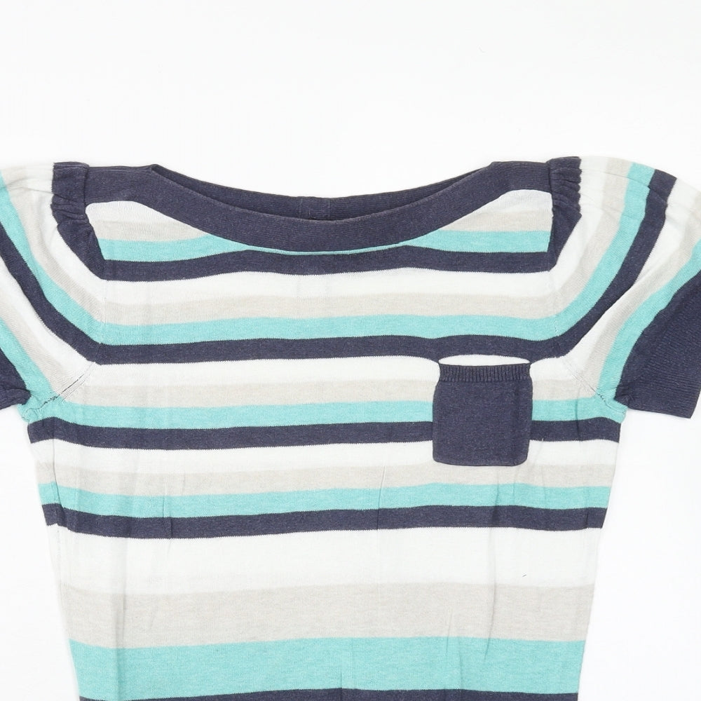 Womens UK Size 10 Dorothy Perkins Multicoloured Basic Blouse