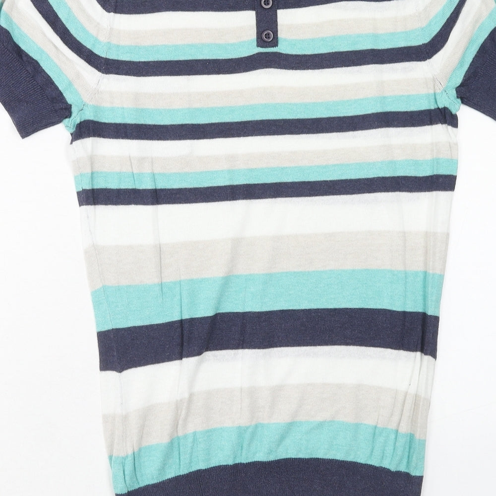Womens UK Size 10 Dorothy Perkins Multicoloured Basic Blouse