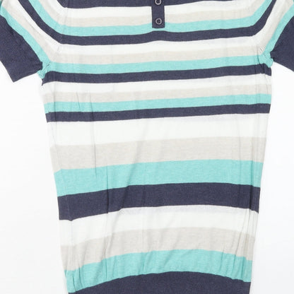 Womens UK Size 10 Dorothy Perkins Multicoloured Basic Blouse