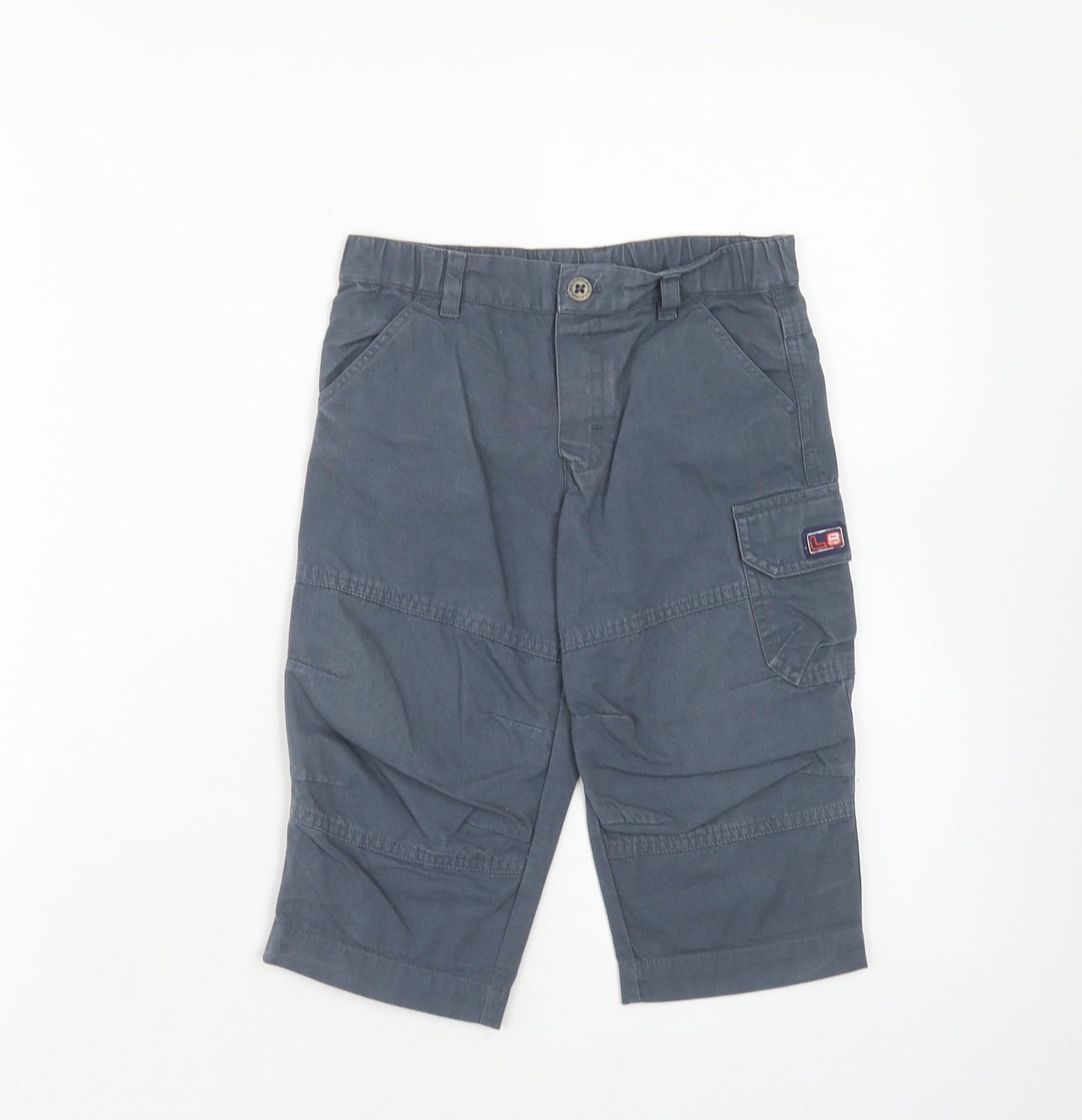 Ladybird Boys Grey Cotton Cargo Trousers Size 12-18 Months L50 cm Button