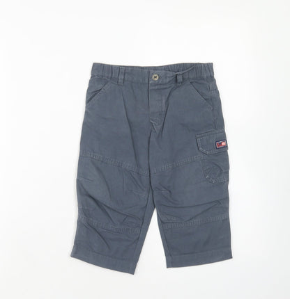 Ladybird Boys Grey Cotton Cargo Trousers Size 12-18 Months L50 cm Button