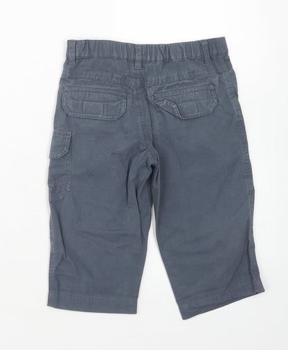 Ladybird Boys Grey Cotton Cargo Trousers Size 12-18 Months L50 cm Button