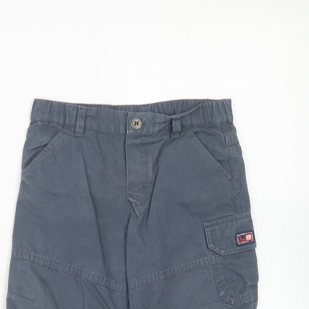 Ladybird Boys Grey Cotton Cargo Trousers Size 12-18 Months L50 cm Button