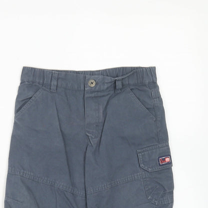 Ladybird Boys Grey Cotton Cargo Trousers Size 12-18 Months L50 cm Button