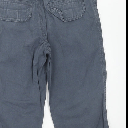 Ladybird Boys Grey Cotton Cargo Trousers Size 12-18 Months L50 cm Button