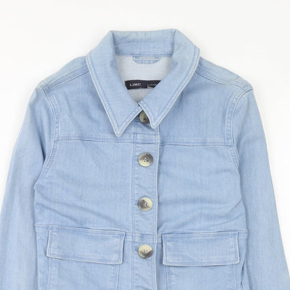 Marks and Spencer Womens Blue Jacket Size 6 Button