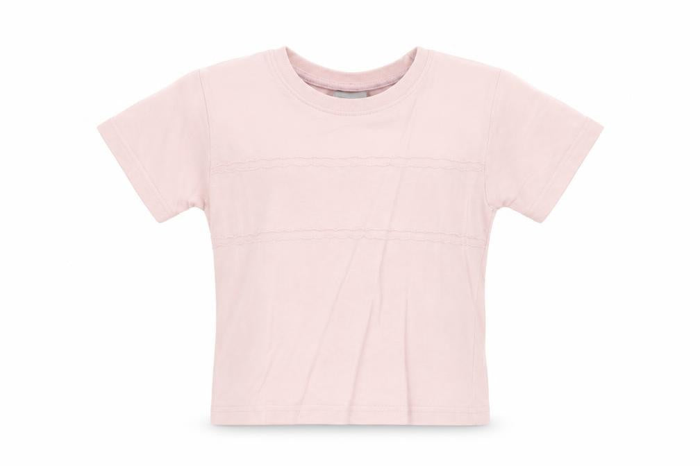 NEXT Girls Pink Cotton Basic T-Shirt Size 2XS Round Neck Pullover