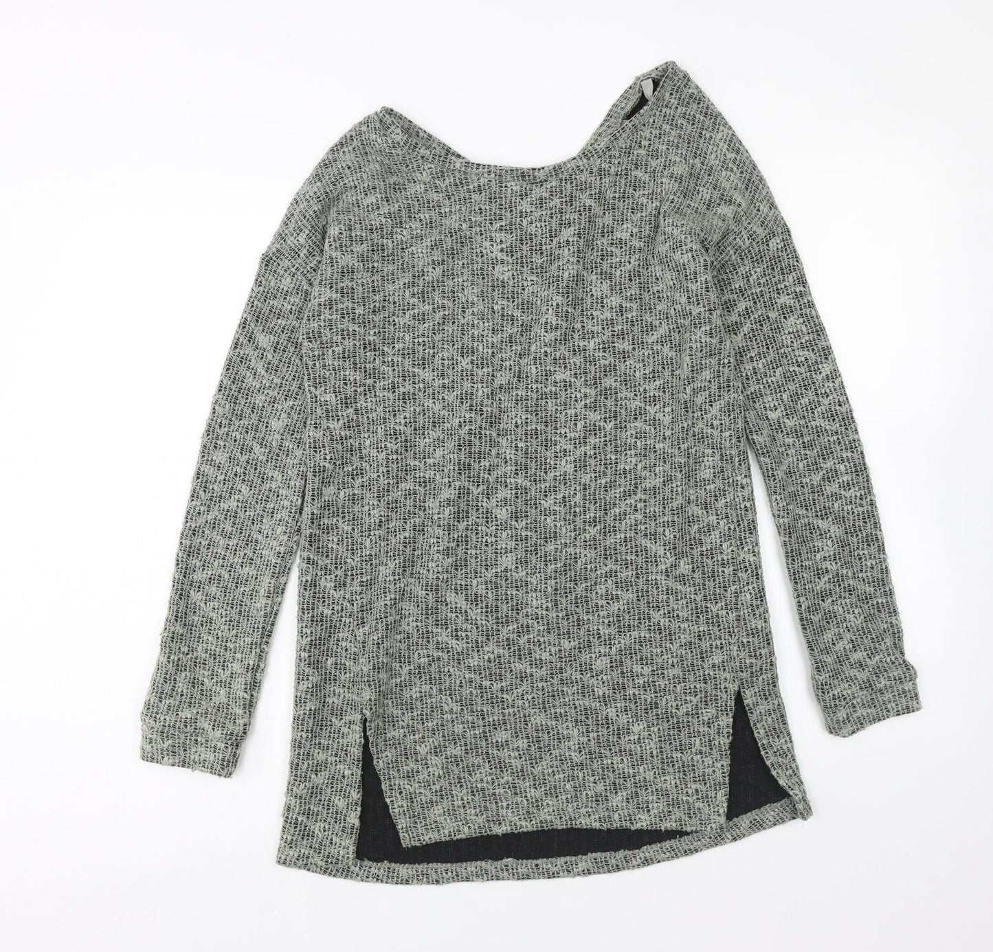 Womens UK Size 6 NEXT Green Tunic Jumper